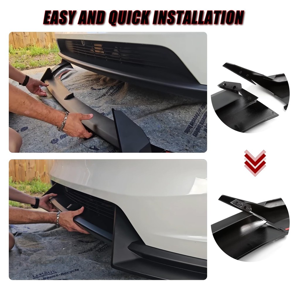 Tesla Model Y Juniper V Style Front Bumper Lip