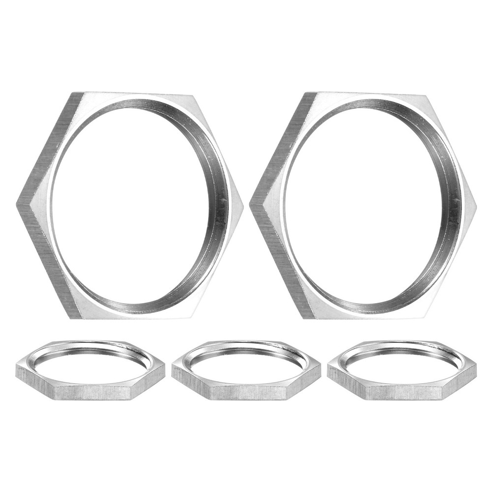 5-Pack Cast Pipe Fitting Hex Locknut, NPT1 Female Thread Hex Locking Nut