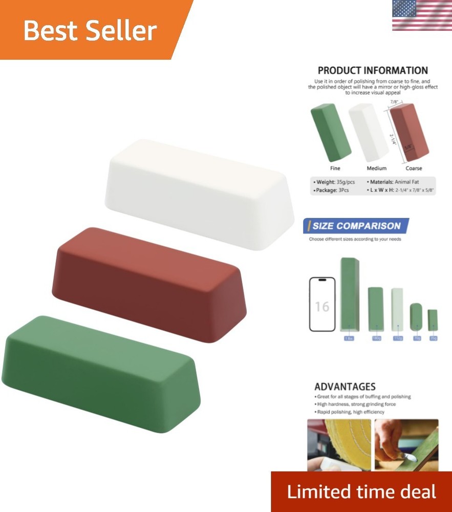 Versatile Mini Buffing Polishing Kits - 4 Oz, Perfect for All Metals & Materials