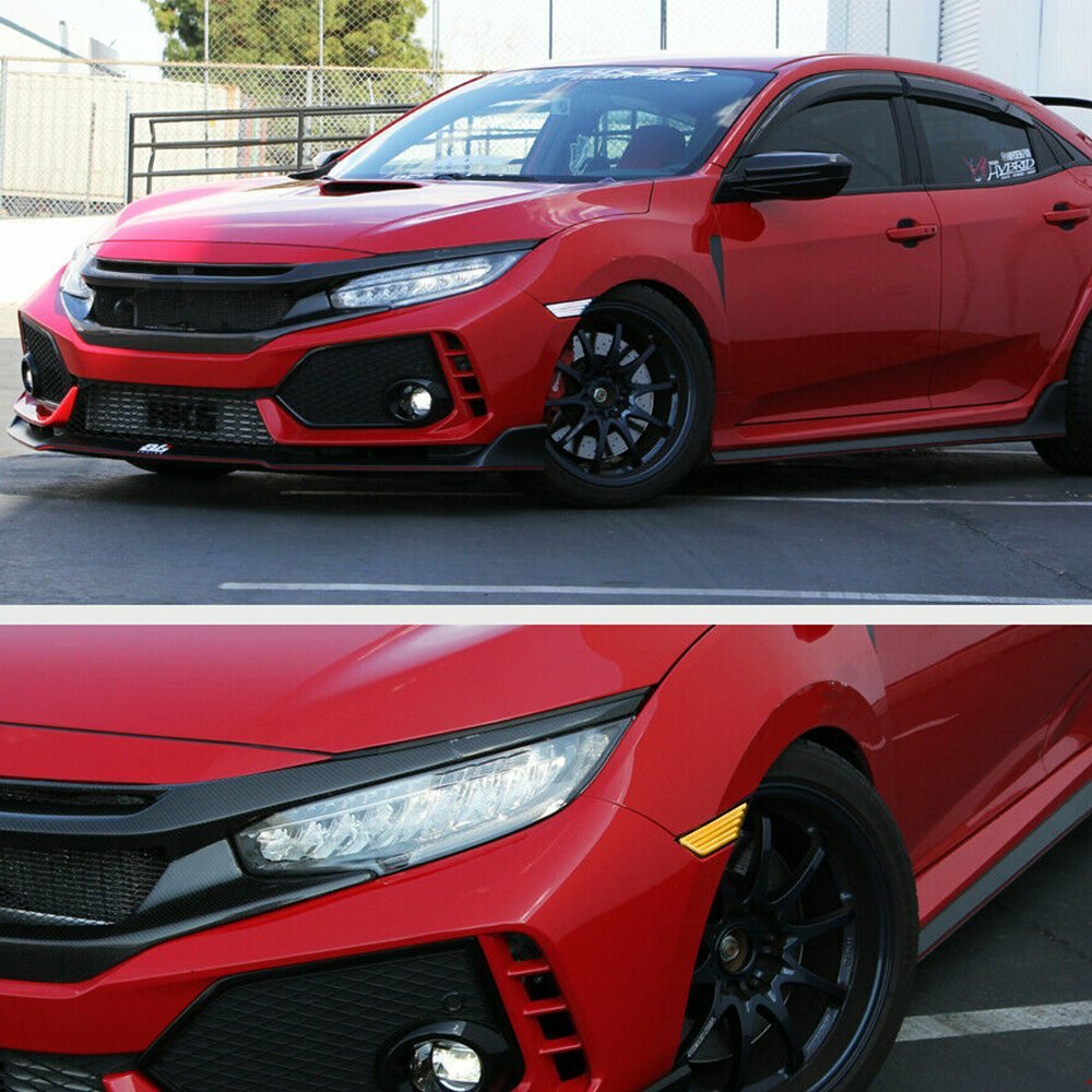 Switchback Sequential Turn Signal LED Side Marker Light For Honda Civic Lamp HUS