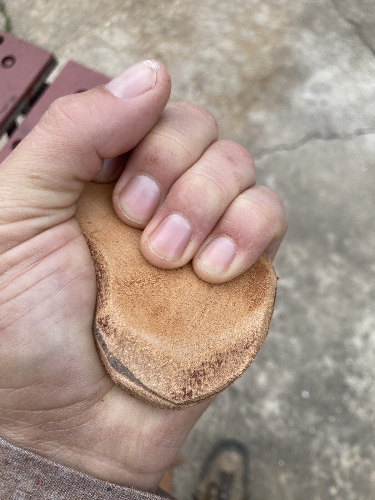 Flint Knapping tool Thick Leather Hand Pad Free Ship $25