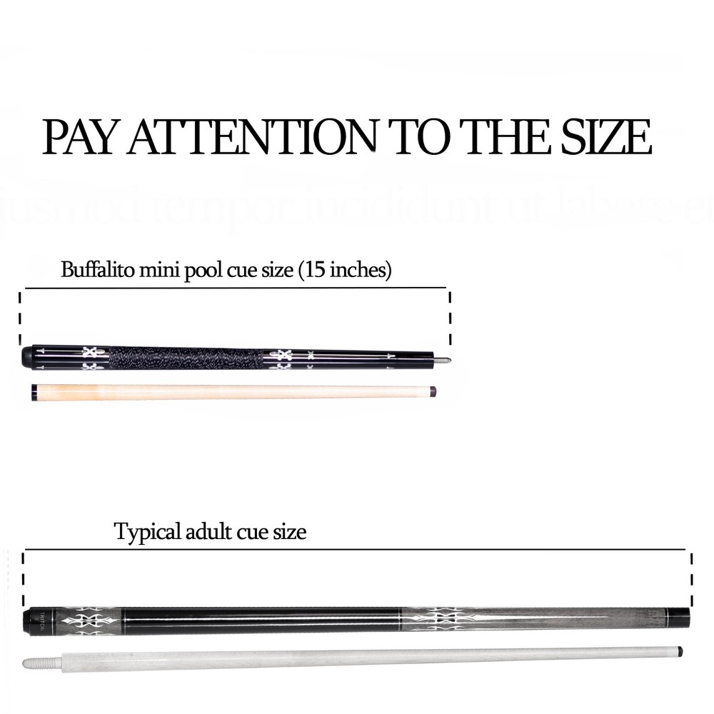 Buffalito Mini Billiard Pool Cue 29” (74 cm) & Box Hard Case
