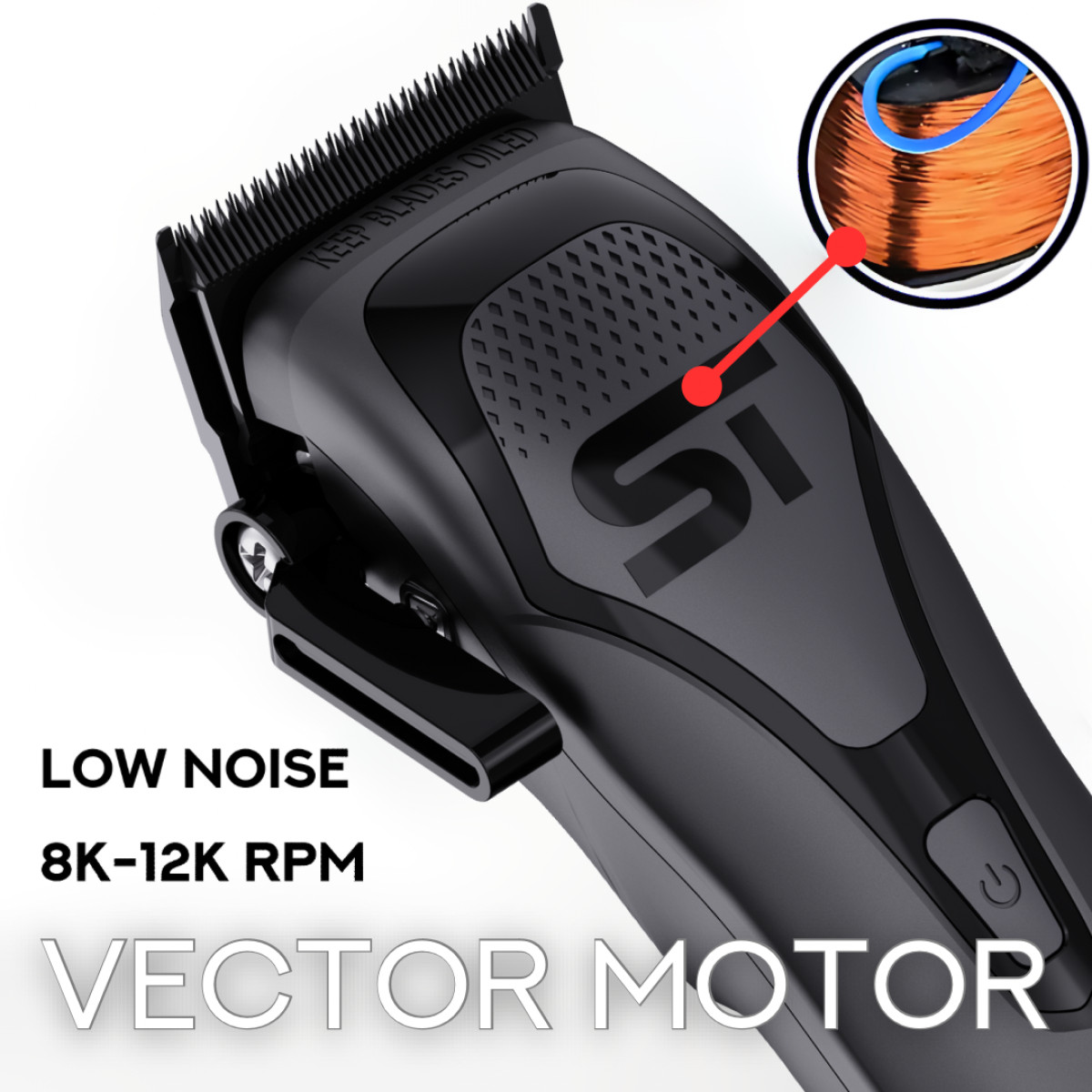 Supreme Trimmer DARKSTAR72 Hair Clipper w/ Vector Motor | STC72 - Recertified