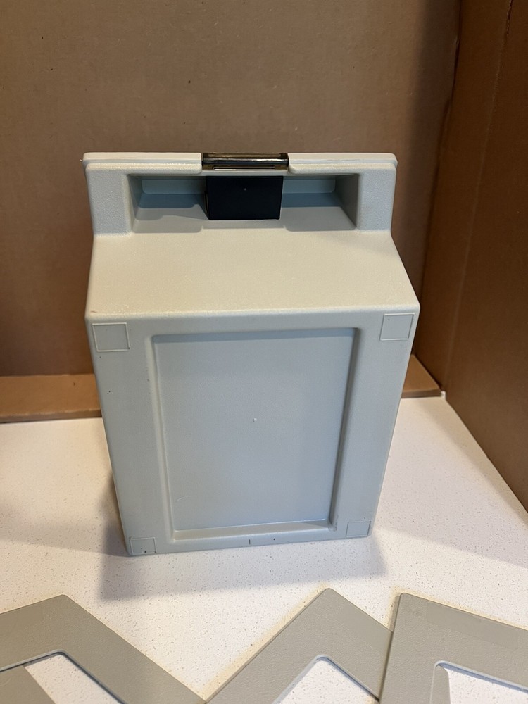 ALLSOP 5.25" Floppy Disk Storage Box w/dividers Case 80s 90s Tech Computer Retro