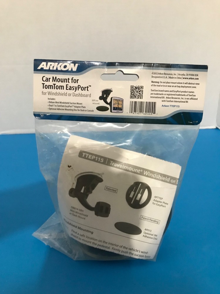Arkon TTEP115 Windshield Dash Mount Holder Suction TomTom START EasyPort GPS