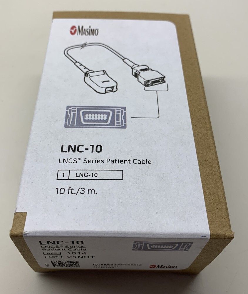 Masimo Radical LNC-10 14-Pin Patient Cable (REF 1814)