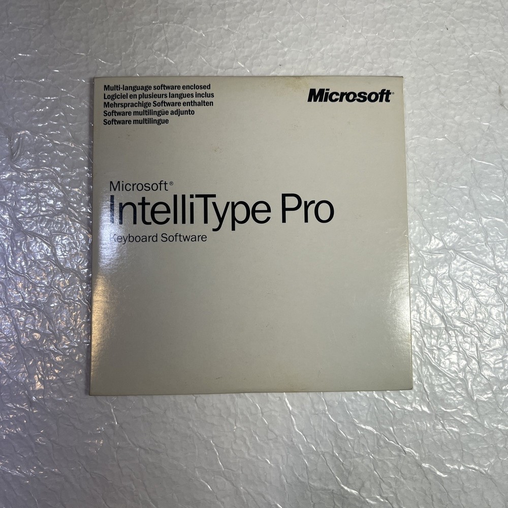 SEALED 1999 Microsoft IntelliType Pro Keyboard Software CD Set X04-84502