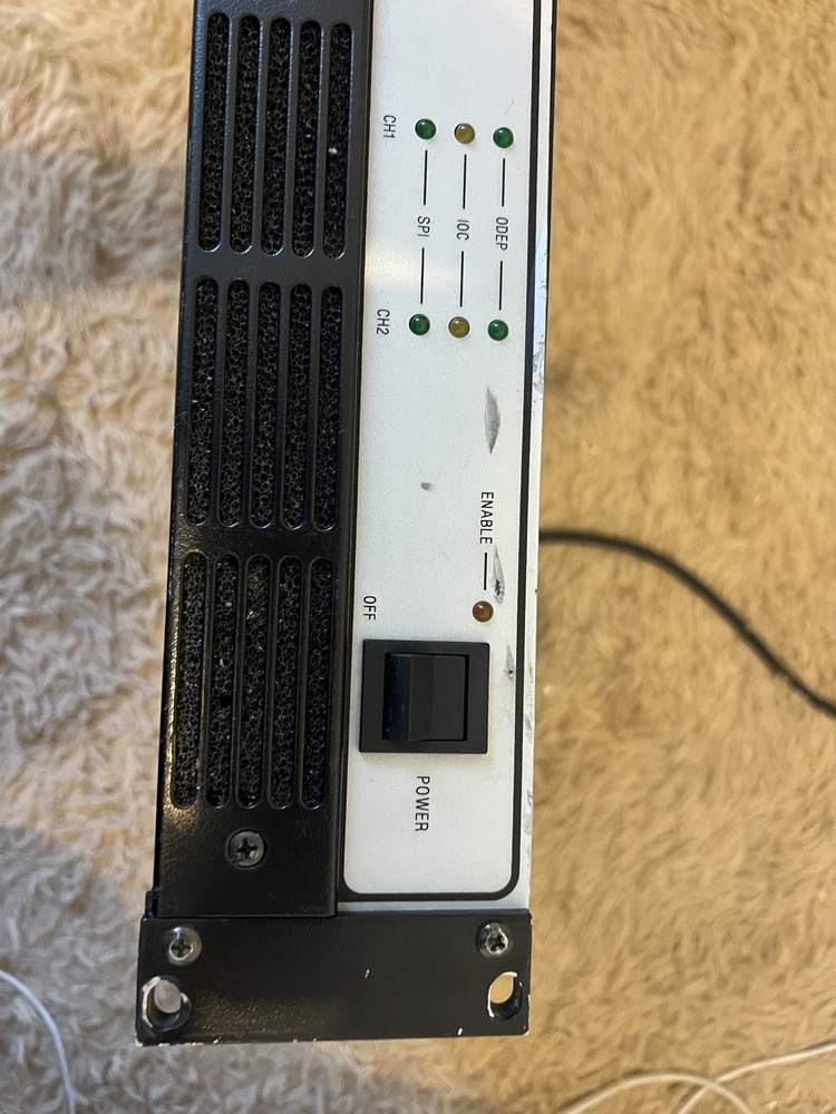 Crown Com-Tech 200 200W 2 Channel Commercial Power Amplifier Tested Working