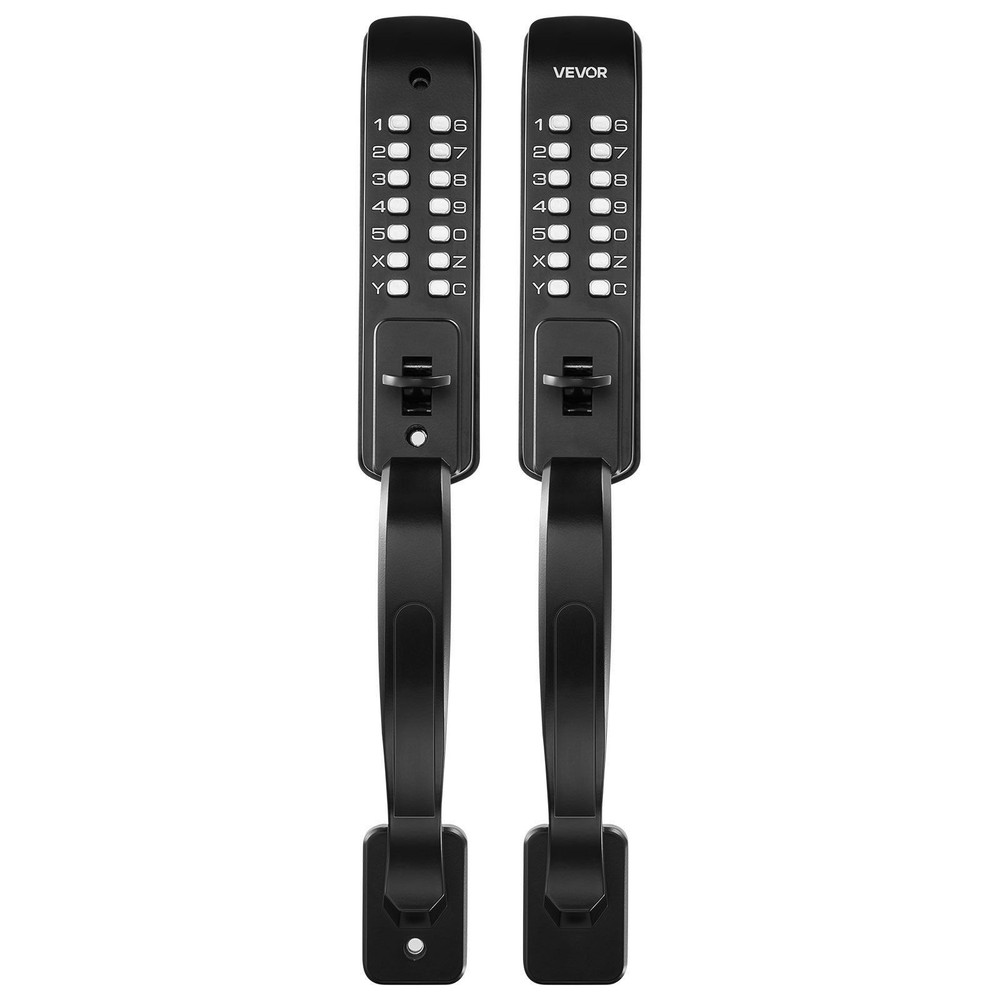 Aluminum Mechanical Keyless Lock, 4-7 Digit Code, Dual-Side Keypad, Auto-Lock