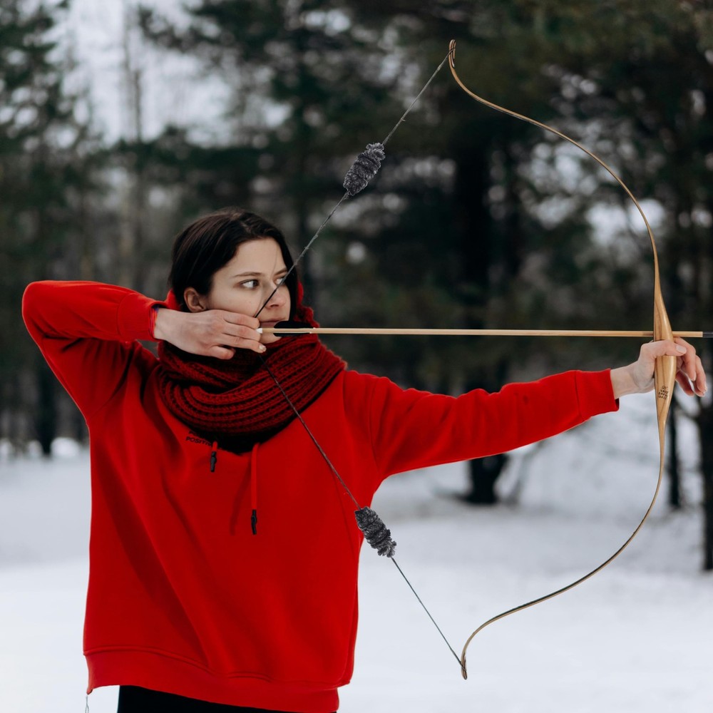 SOPOGER Archery Bow String Silencers - 2 Pair Rabbit Fur String Dampener & St...