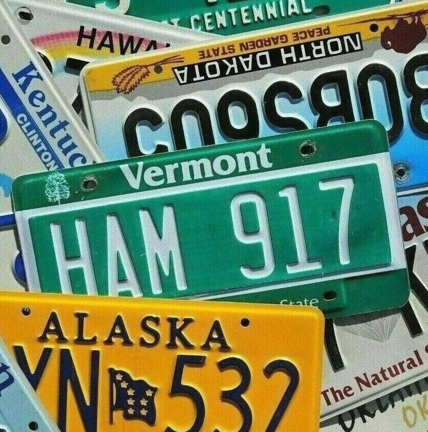 Authentic License Plate - ALL 50 STATES + Territories NICE License Plates Lot