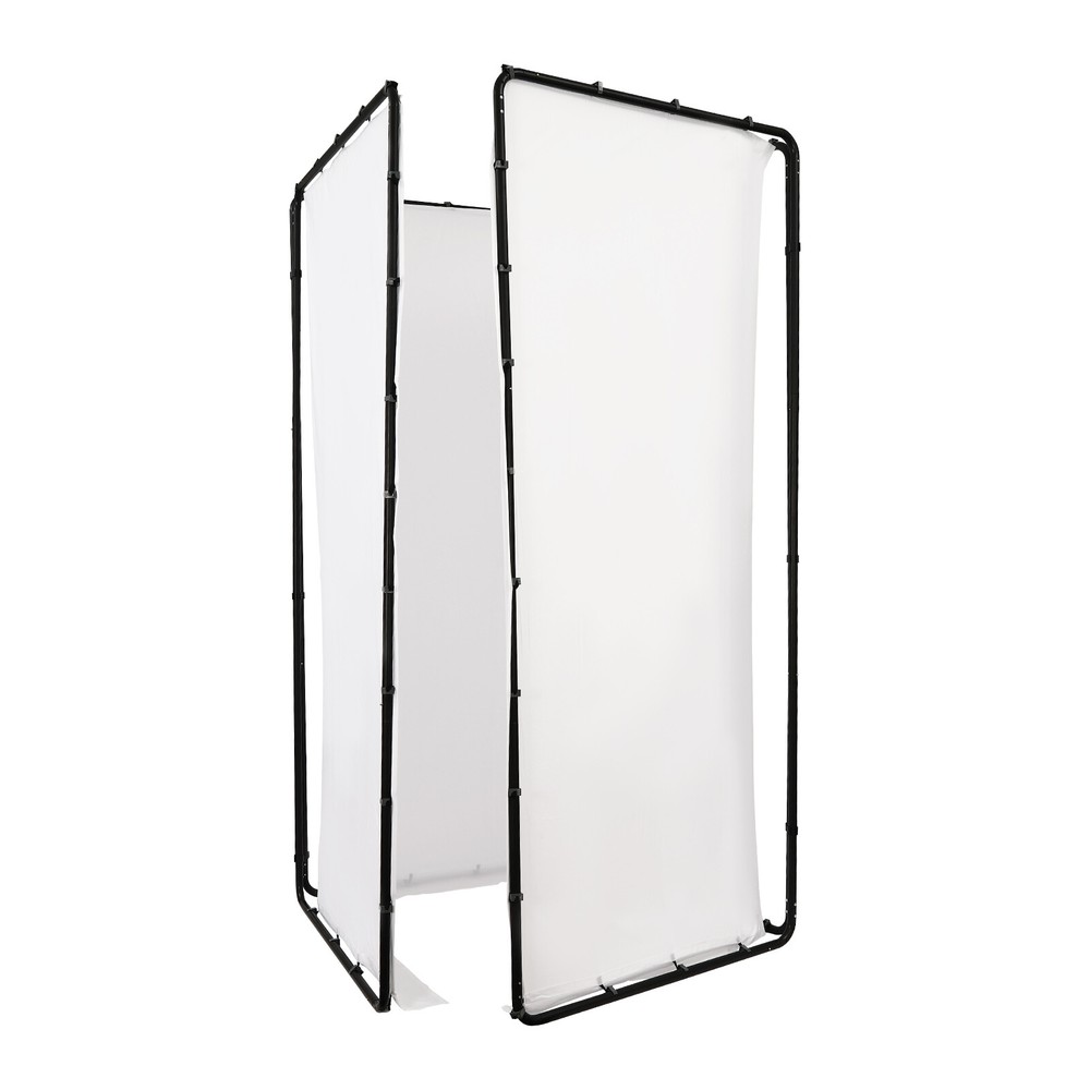 Photography Backdrop Stand With White Cloth Kit For Studio Use