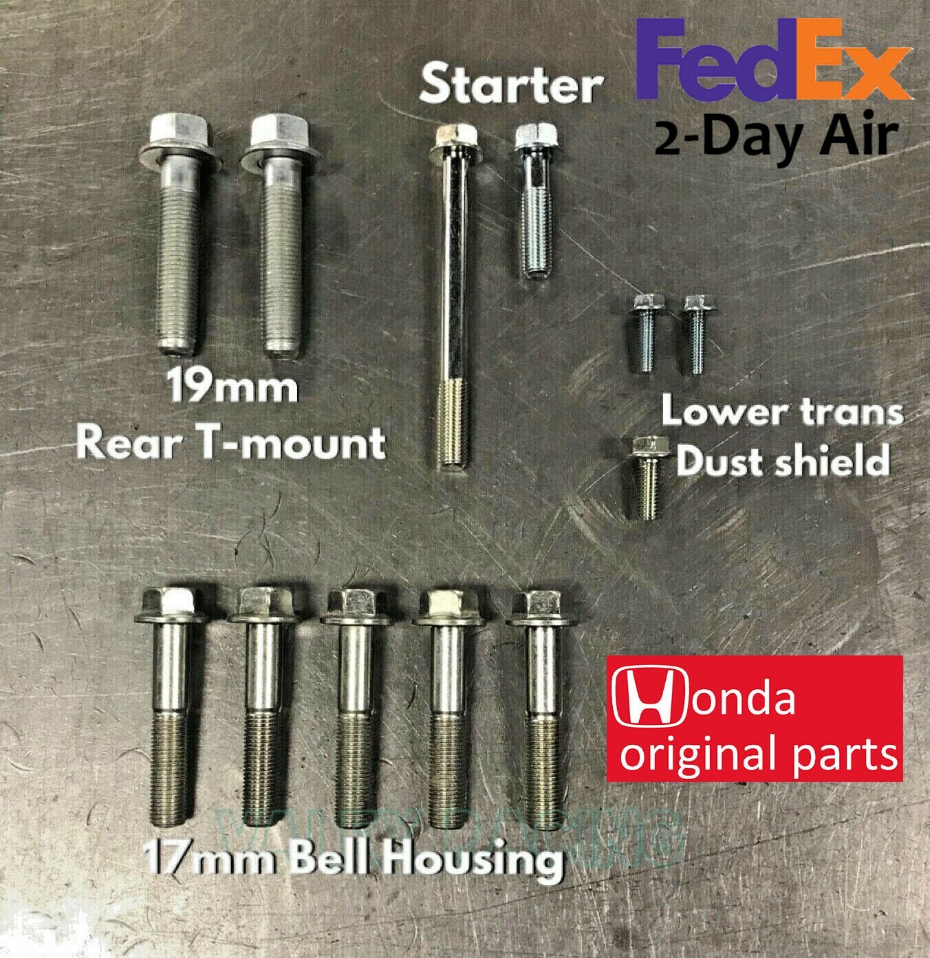 Honda Acura B Series Transmission Bolt Kit B16 B18 B20 5spd