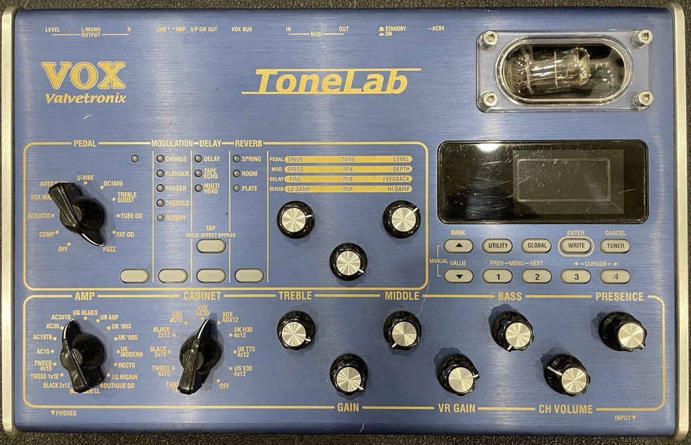Vox ToneLab Guitar Multi-Effects Processor Chorus Delay Reverb Flanger Digital