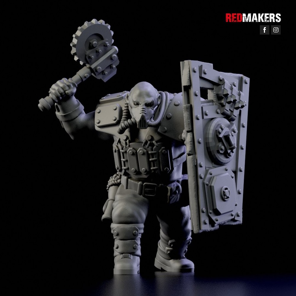 DEATH DIVISION ARMORED ABHUMAN SHIELDS (5U)