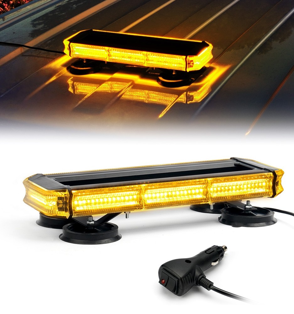 14 inch Rooftop Double Side Strobe Light Bar Traffic Advisor Emergency Warning