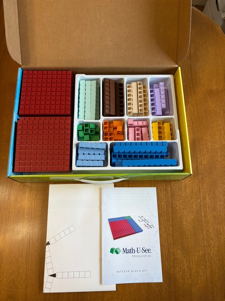 Math-U-See Integer Block Kit AND Algebra/Decimal Insert Kit Homeschool Math