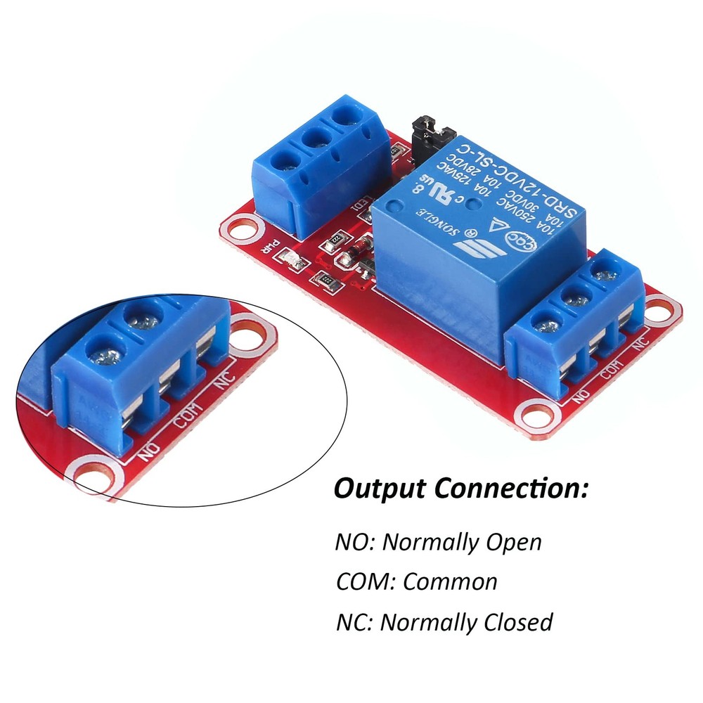 12pcs DC 12V Relay Module 1 Channel Relay Board with Optocoupler Support High...