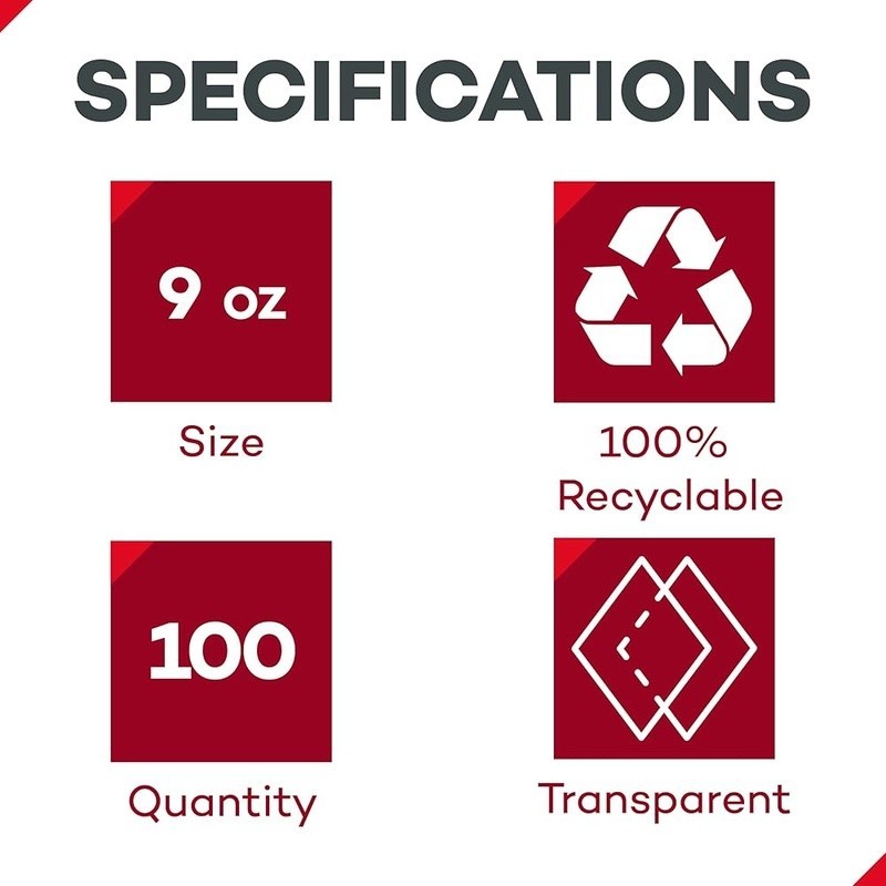 Disposable Clear Cups Professional Quality Multi-Use Bulk Pack Hygienic Solution