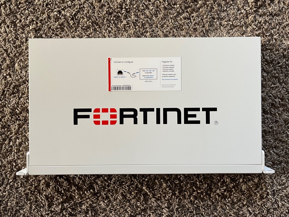 Fortinet FortiGate 100E Firewall (No Licensing) Includes Power Cable