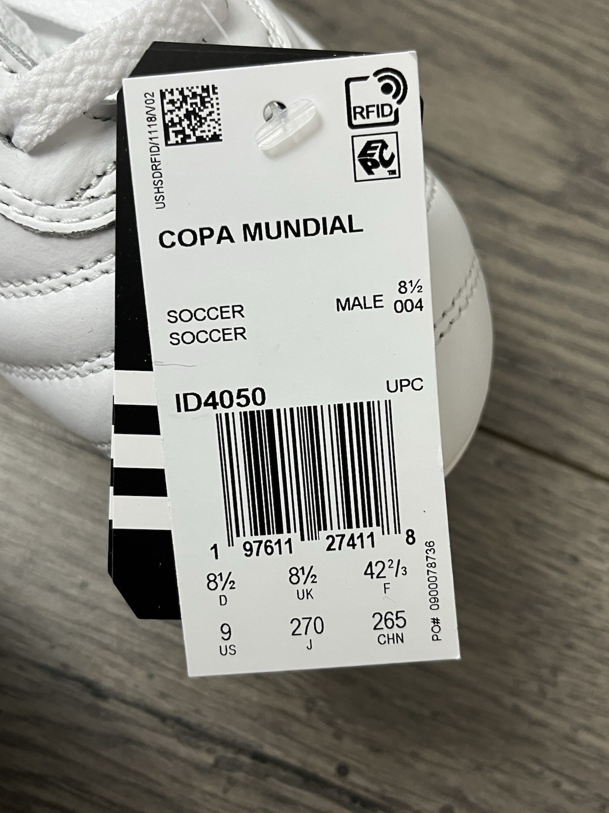 Adidas Copa Mundial FG Soccer Cleats White Leather ID4050 Men's Sizes Brand New