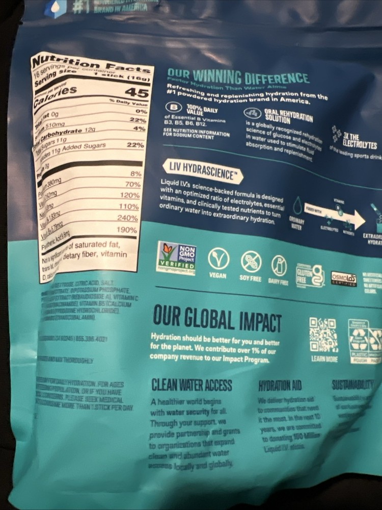 Liquid I.V.® Hydration Multiplier - Passion Fruit | Electrolyte Powder Drink ...