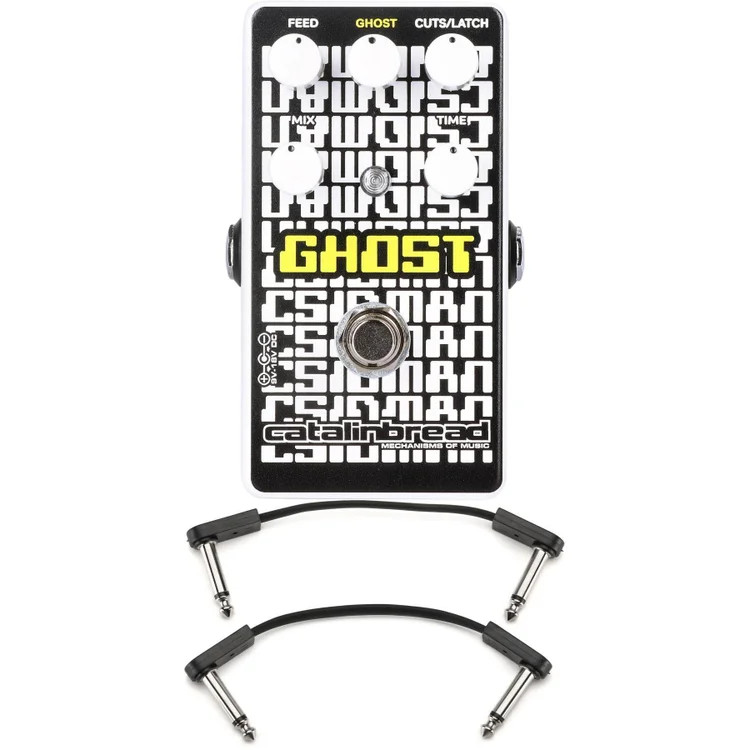 Catalinbread CSIDMAN Ghost Glitch/Stutter Delay Pedal with EBS Patch Cables