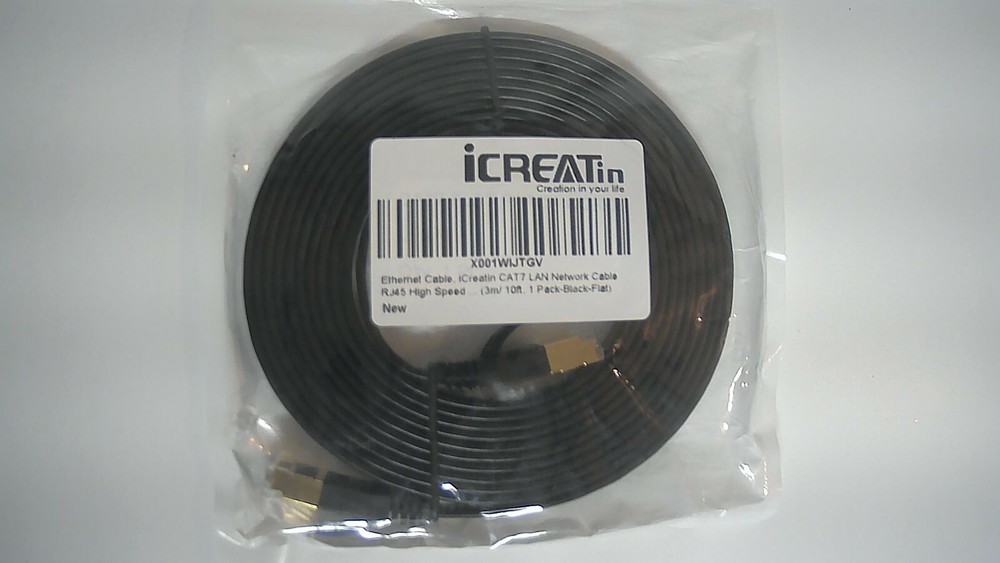 Cat 7 flat ethernet cable cat7 10ft 10'