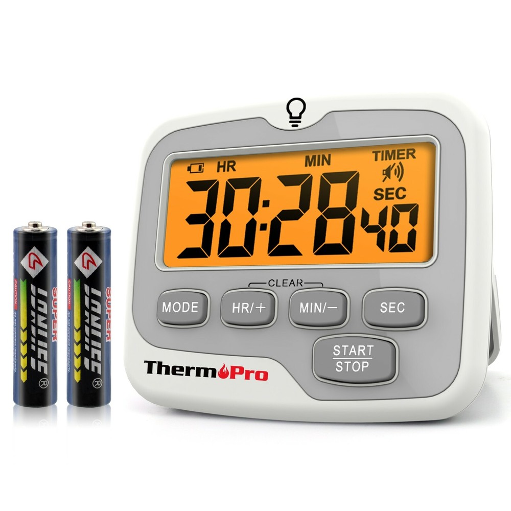 ThermoPro TM01W Large LCD Display Strong Magnetic Kitchen Cooking Digital Timer