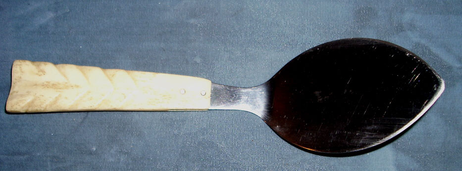 Vintage Danish Modern Bone Handled Pie / Pastry Server