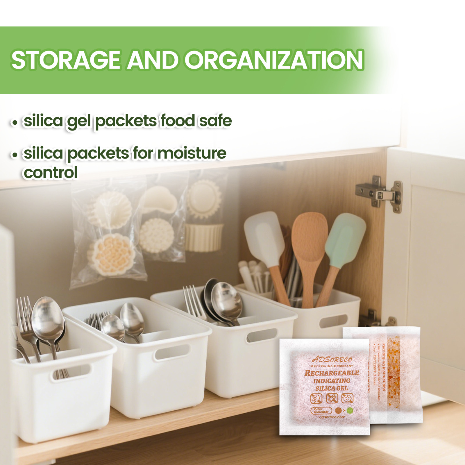 ADSorbco 20 Gram (15 Pack) Silica Gel Packets