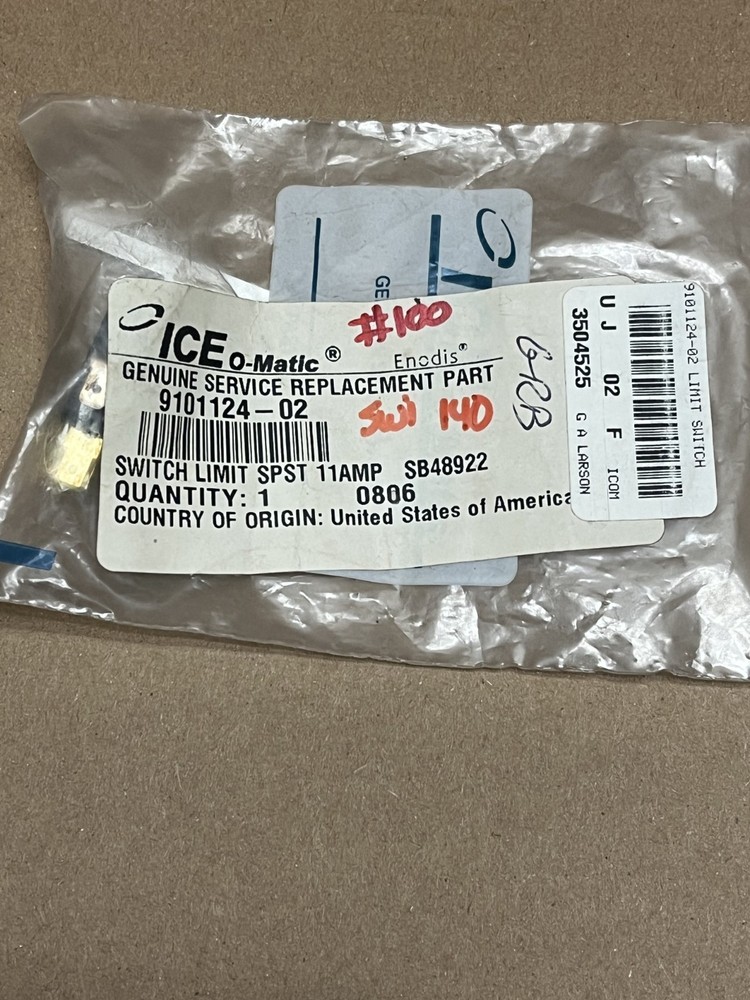 Ice O-Matic 9101124-02 Switch Limit