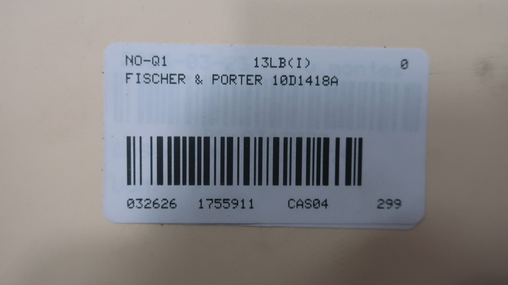Fischer & Porter 10D1418A Flow Meter Control Unit