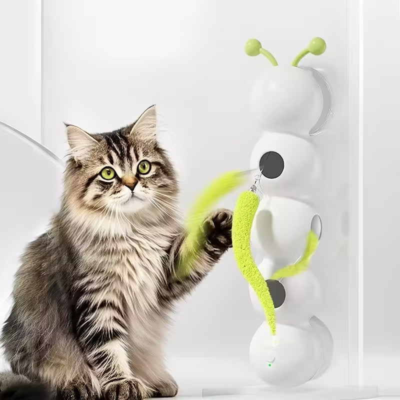 Interactive Cat Toy with Automatic Motion Sensor and USB-C Fast Charging