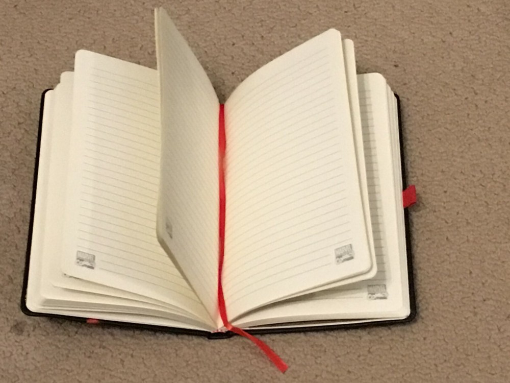 Marvel Leather Notebook w/ Bookmark & Pin