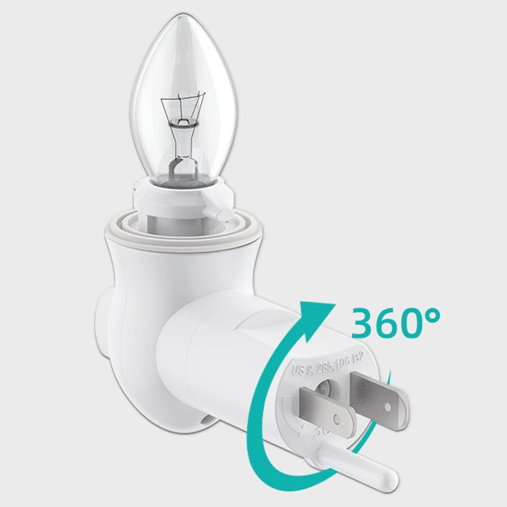 Plug in Night Light Module,Wall Light Plug with ON/Off Switch,E12 Base Socket...