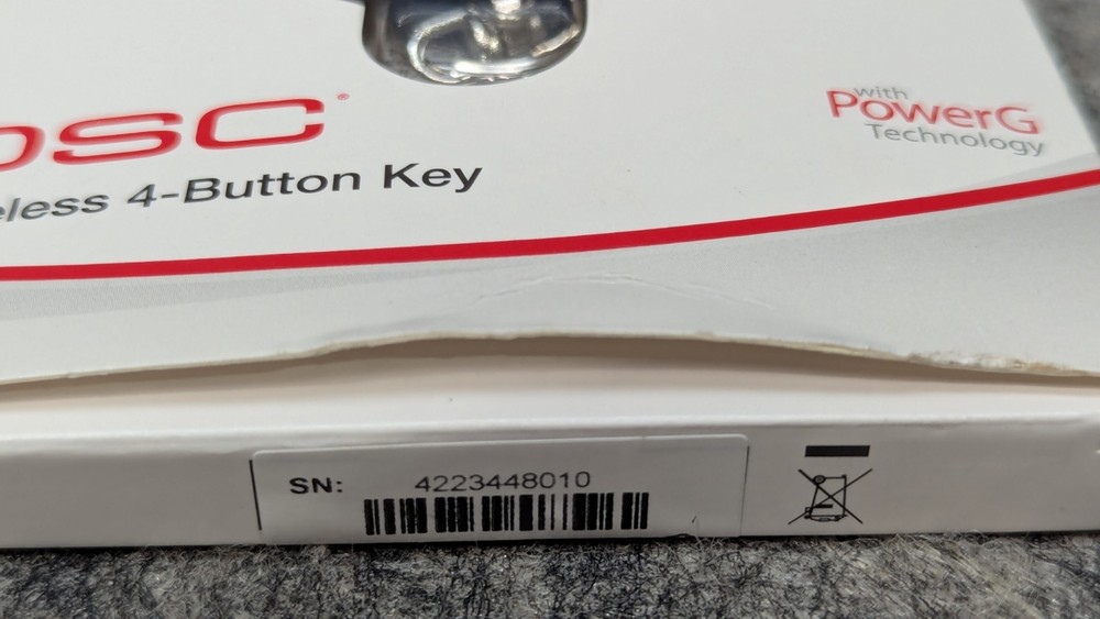 DSC PowerG PG9929 Wireless 4-Button Key with Panic Button 🔥NEW🔥