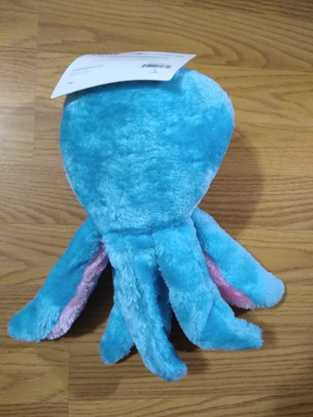 Zippy Paws Z-Stitch Grunterz Octopus Oscar Blue Plush Pet Dog Toy Durable NEW