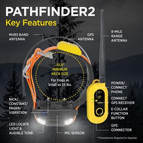 Dogtra PATHFINDER2 GPS Tracking & Training, E-Fence 9 Mile Range