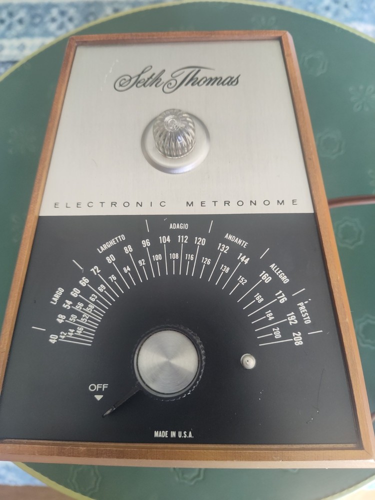 MCM Seth Thomas Electronic Metronome - Vacuum Tube Pulse & Light Timer