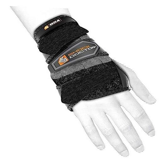 Wrist 3-Strap Support Right: Large Black