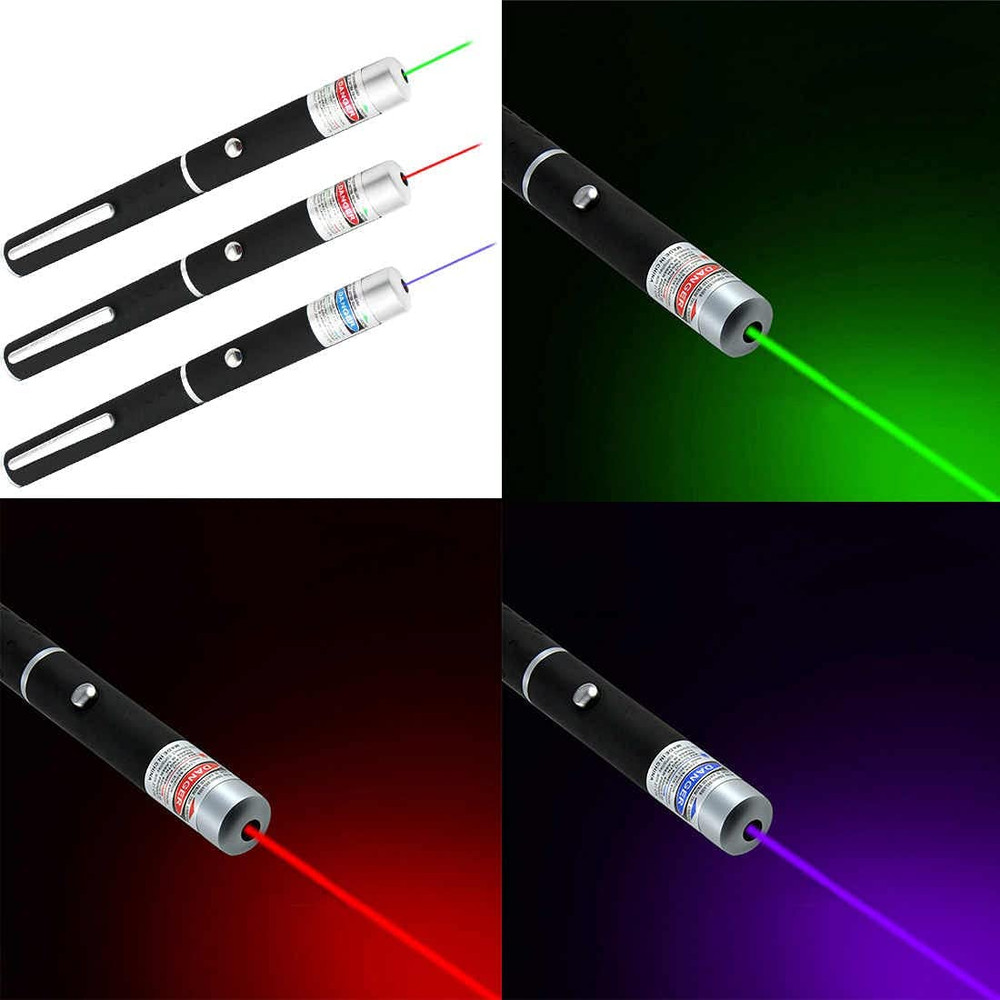 2Pack Lazer Green Battery-powered laser pointer Astronomy Visible Beam Light