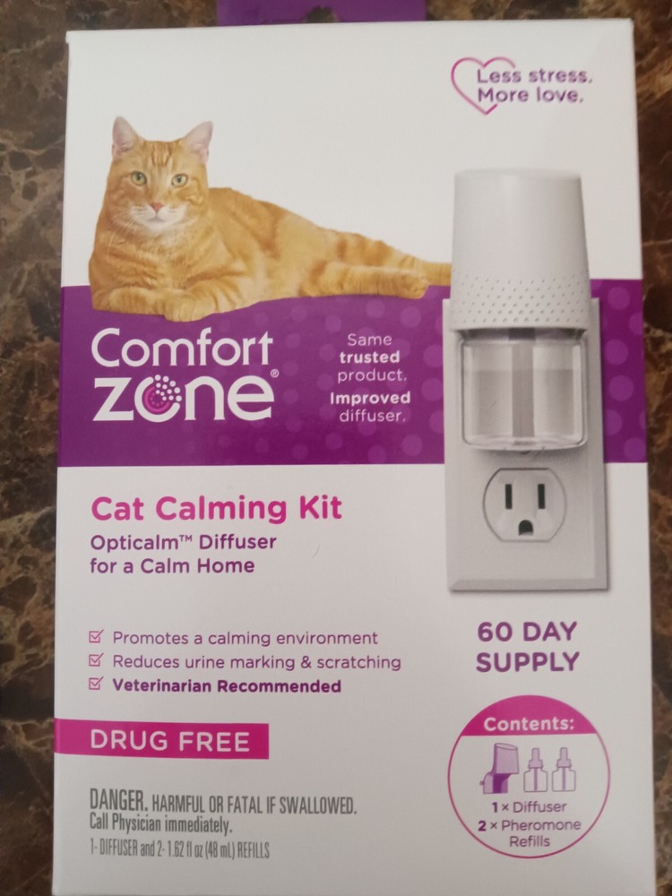Comfort Zone Cat Calming Kit Opticalm Diffuser For A Calm Home 
