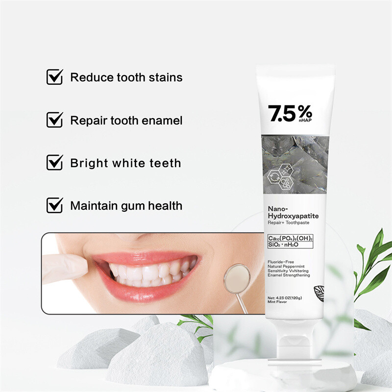 7.5% Hap Nano-Hydroxyapatite Toothpaste Remove Deep Clean For Sensitive Teeth US