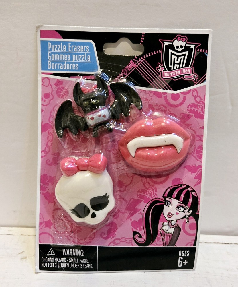 Monster High Puzzle Erasers - 2010