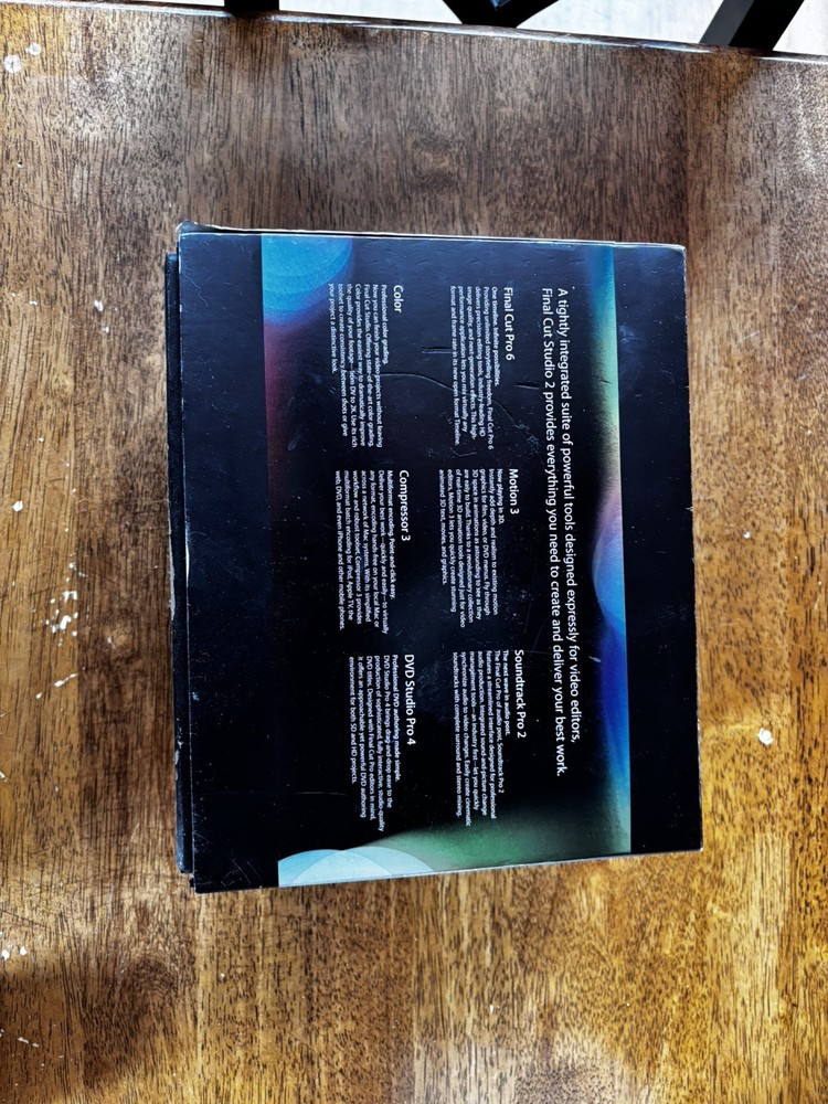 Apple Final Cut Studio 2 Pro 6 DVD Studio Pro 4 Manuals only - no software