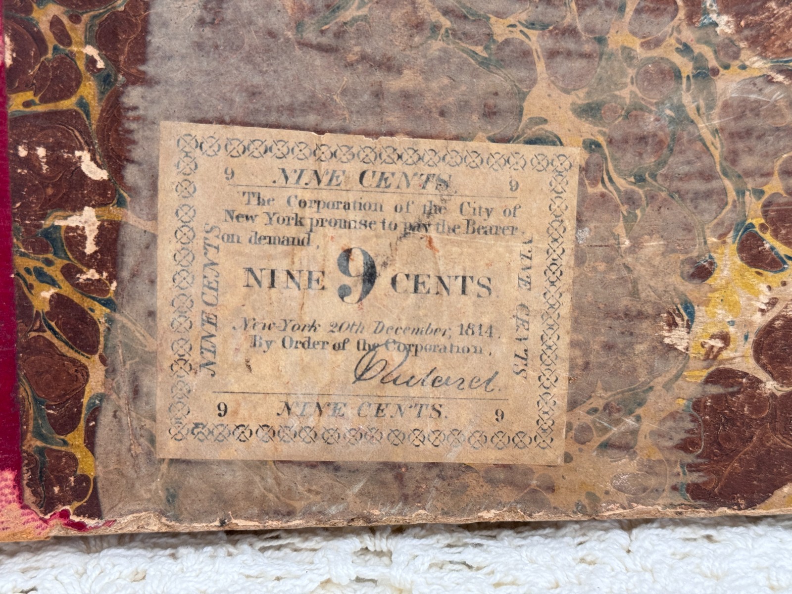 Antique 1830 New York Mirror Vol VIII w/ 1860 Valentine’s Manual Scrip Facsimile