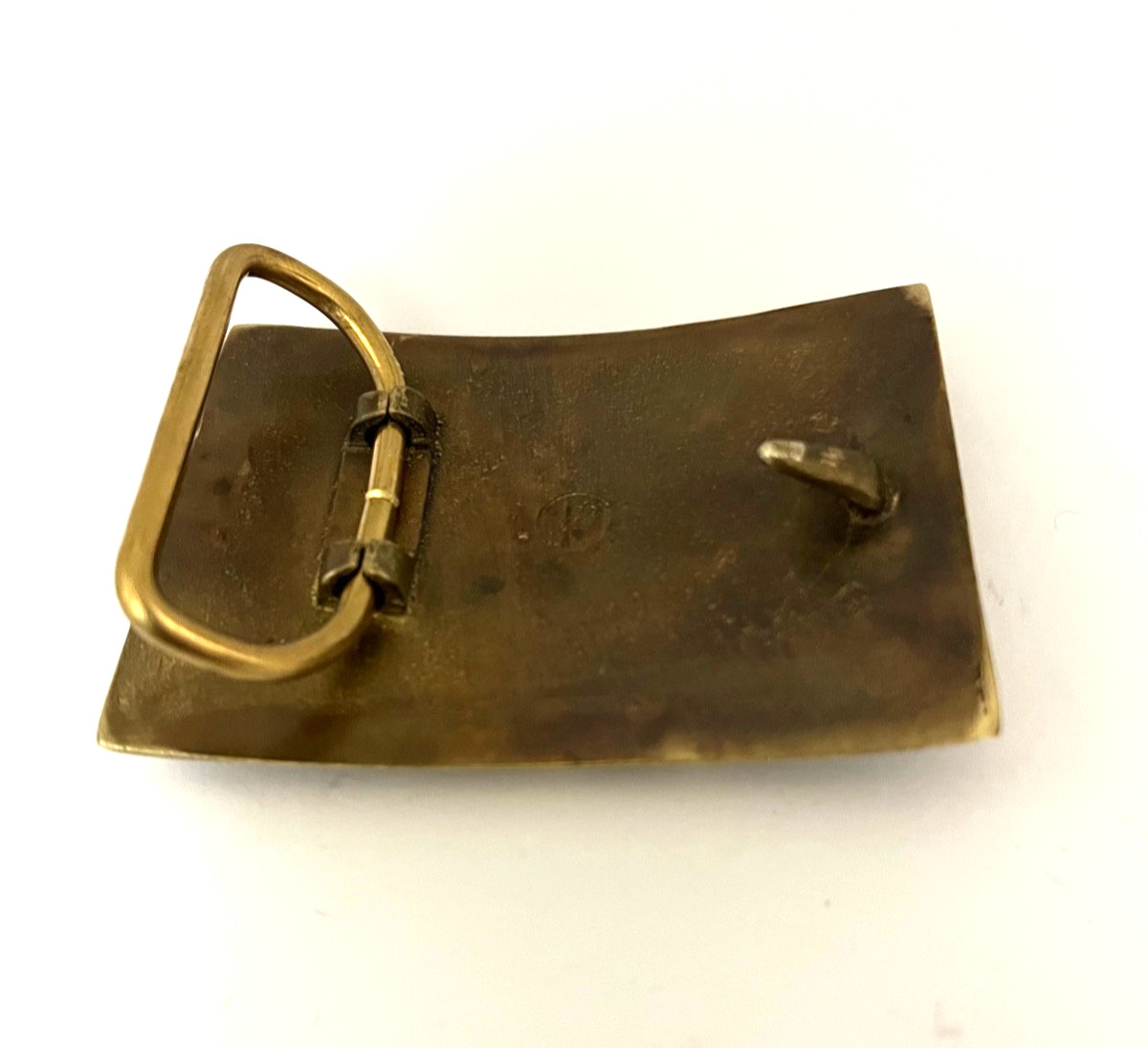 Virginia Belt Plate Script VA. 1861-1865 Reproduction Solid Brass Modern Back