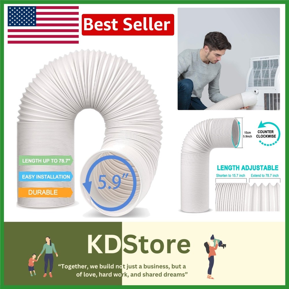 Universal Adjustable Air Conditioner Vent Hose - Durable, Flexible, Easy Install