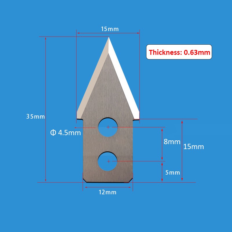 Replacement Blade fr Laminator Laminating Machine Paper Cutting Triangular Knife